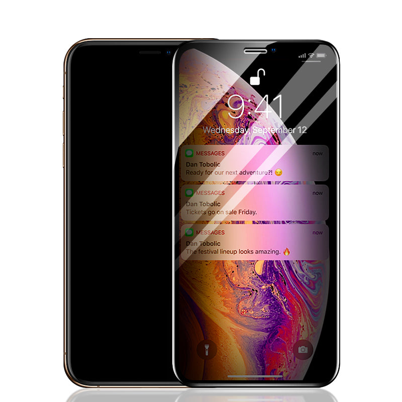 MOCOLO Anti-peep Full Glue Celoobrazovkový hedvábný potisk Ochranná fólie obrazovky z tvrzeného skla pro iPhone XS 5,8 palce MOCOLO Anti-peep Full Glue Celoobrazovkový hedvábný potisk Ochranná fólie obrazovky z tvrzeného skla pro iPhone XS 5,8 palce